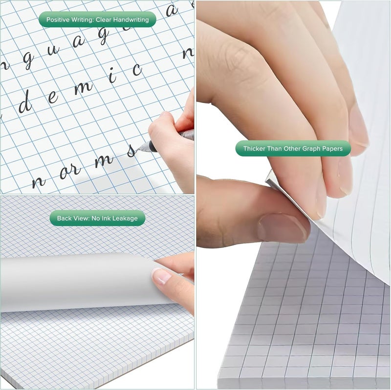 AIFLYAN Large Engineering Graph Paper 22x17, 50 Sheets Extra Large Graph Paper 17 x 22 1/4 Grid Pad, 100 GSM Blueprint Drafting Paper 4x4 Grid Paper 22x17 with Sturdy Back for Engineer Math Sketching Drafts - Image 5